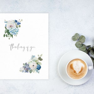 Carte Hortensias pensant à vous