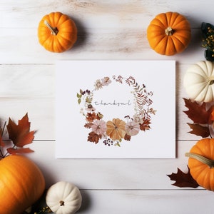 Thankful Wreath Card