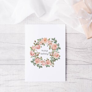 Rose Birthday Card