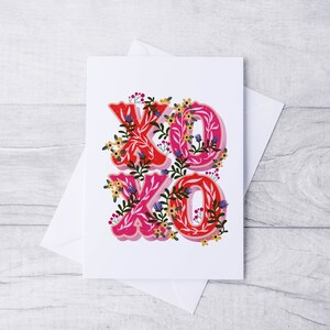 Carte florale XOXO