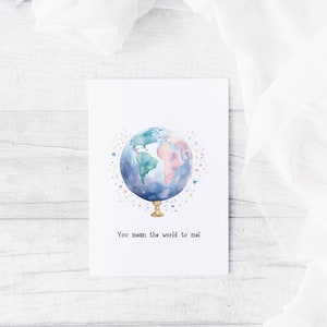 Carte globe terrestre