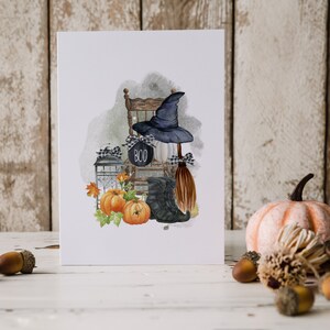 Witch Themed Card