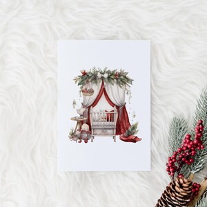 Carte d'hiver pour chambre d'enfant