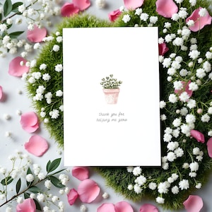 Carte plante coeur