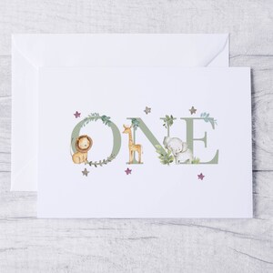 One Safari Birthday Card