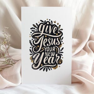 Carte Jésus + Nouvel An