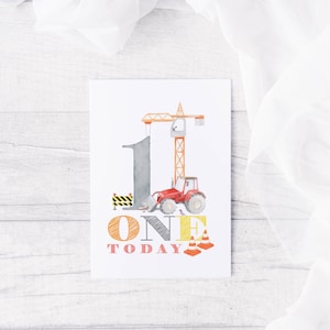 1st Crane Birthday Card