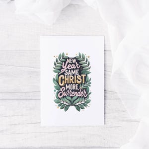 Carte Même Christ pour le Nouvel An