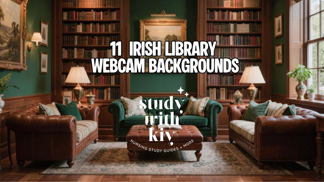 11 Irish Library Webcam Backgrounds | Green Library Webcam Backgrounds ...
