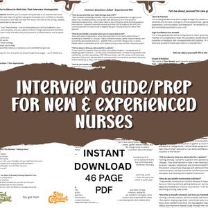 Ultimativer Pflegeinterview-Leitfaden (46 Seiten PDF) | New Grad Nurse und erfahrene RN Vorstellungsgespräch, STAR-Methode, Klinische Fragen