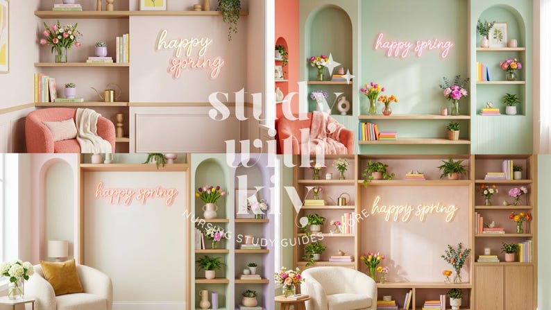 9 Spring Office Zoom Backgrounds | Happy Spring Sign Virtual Background ...