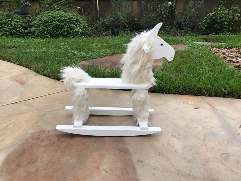 llama rocking horse