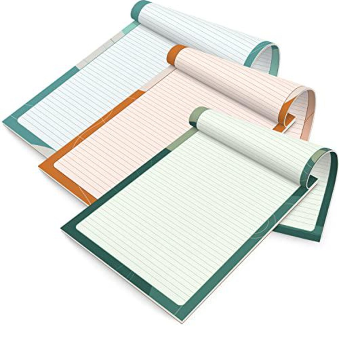 Double Sided Writing Notepads | 3 Pack | 50 Pages per Pad | Splash ...
