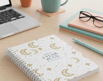 High School 4 Year Planner, Portfolio & Transcript Organizer, Fully Dated Freshman-Senior Homeschool Record Keeper