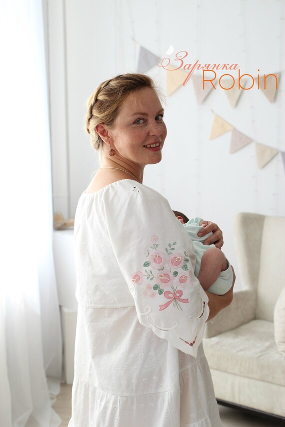 Dress For Pregnant And Nursing Mothers Etsy