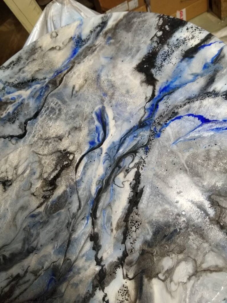 Epoxy Resin Table Top 60inch Marble See Video Link Etsy