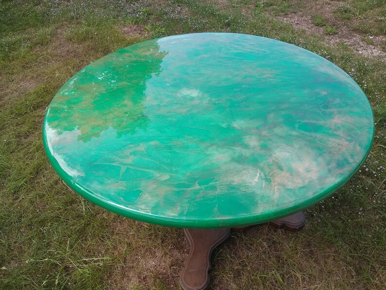 Special ListingEpoxy Resin Round Table Top 42Inch Free Etsy