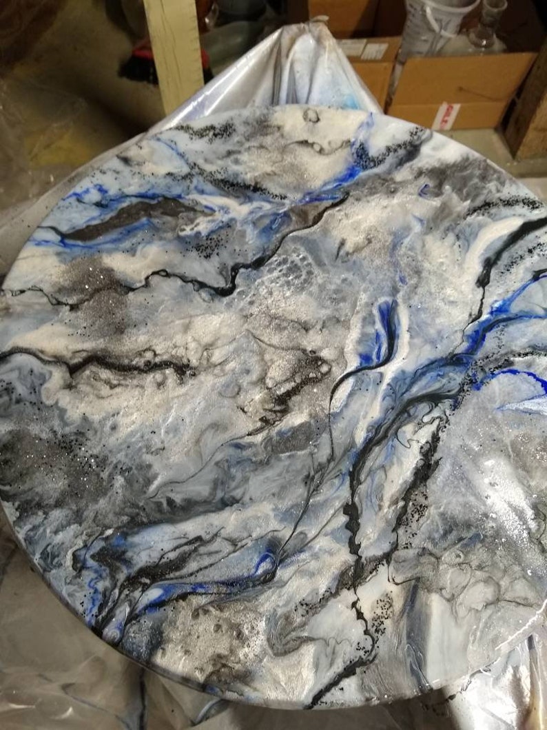 Epoxy Resin Table Top 60inch Marble See Video Link Etsy