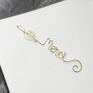 Personalized Music, Music Gifts, Music Lover Gift, Musical Gifts, Personalized Bookmark, Treble Clef, Custom Bookmark, Personalized Gifts