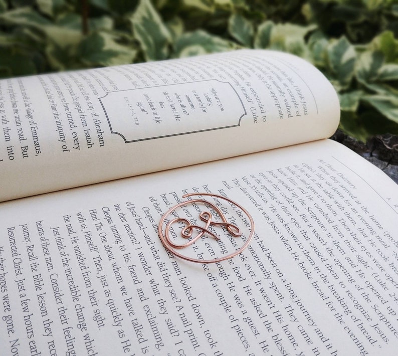 Copper Gift, Copper Letter, Copper Bookmark, Gift for Men, Gift for Him, Anniversary Gifts, Copper Anniversary, Metal Gift, Custom Gift image 3