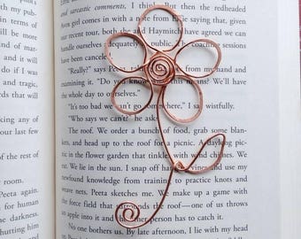 Flower Bookmark, Flower Gift, Teacher Gift, Flower Art, Teacher Bookmark, Bookmark Metal,  Gift for Teacher, Teacher Appreciation