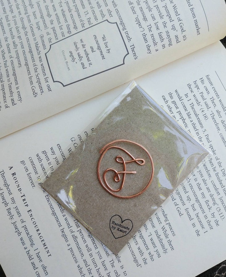 Copper Gift, Copper Letter, Copper Bookmark, Gift for Men, Gift for Him, Anniversary Gifts, Copper Anniversary, Metal Gift, Custom Gift image 8