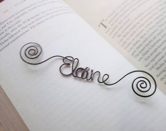 Personalized Bookmark, Wire Bookmark, Personalized Gift, Name Bookmark, Customized Gift, Book Lover, Book Accessories, Personalized Name