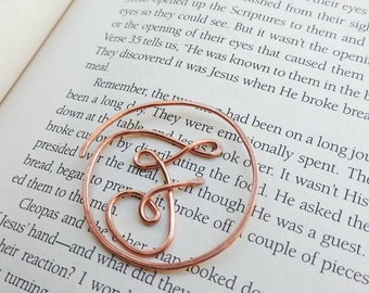 Copper Gift, Copper Letter, Copper Bookmark, Gift for Men, Gift for Him, Anniversary Gifts, Copper Anniversary, Metal Gift, Custom Gift