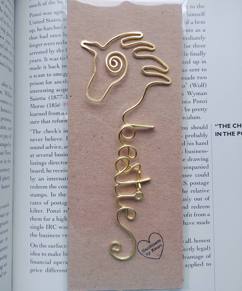 Personalized Horse, Personalized Gift Women, Horse Gifts, Horse Girl, Personalized Bookmark, Horse Lovers, Horse Lover Gift, Metal Bookmark image 4