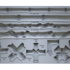 IOD Faux Bois Iron Orchid Designs silicone mould embellishment applique for furniture home décor mixed media baking arts and craft and more