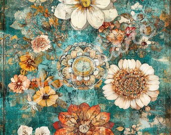 Boho Drama Elsie Lane DecoPosh Decoupage Tissue Paper 14x20 paper size