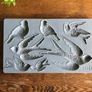 IOD Birdsong Iron Orchid Designs silicone mould embellishment applique for furniture home décor mix media baking arts and craft and more
