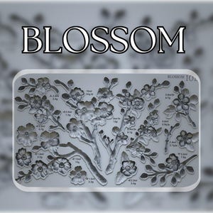 IOD Blossom Iron Orchid Designs silicone mould embellishment applique for furniture home décor mix media bake arts and craft