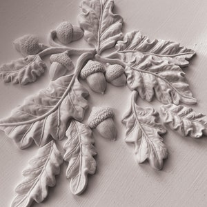 IOD Mould Oak Leaves & Acorns IOD moulds, new IOD moulds, moulds for furniture, appliques supplies, Iron Orchid Design silicone mould