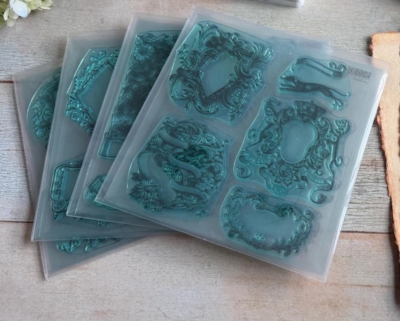 Emblems IOD Decor Stamps NEW Spring 2026 4 Reusable Stamping Pads 6x6