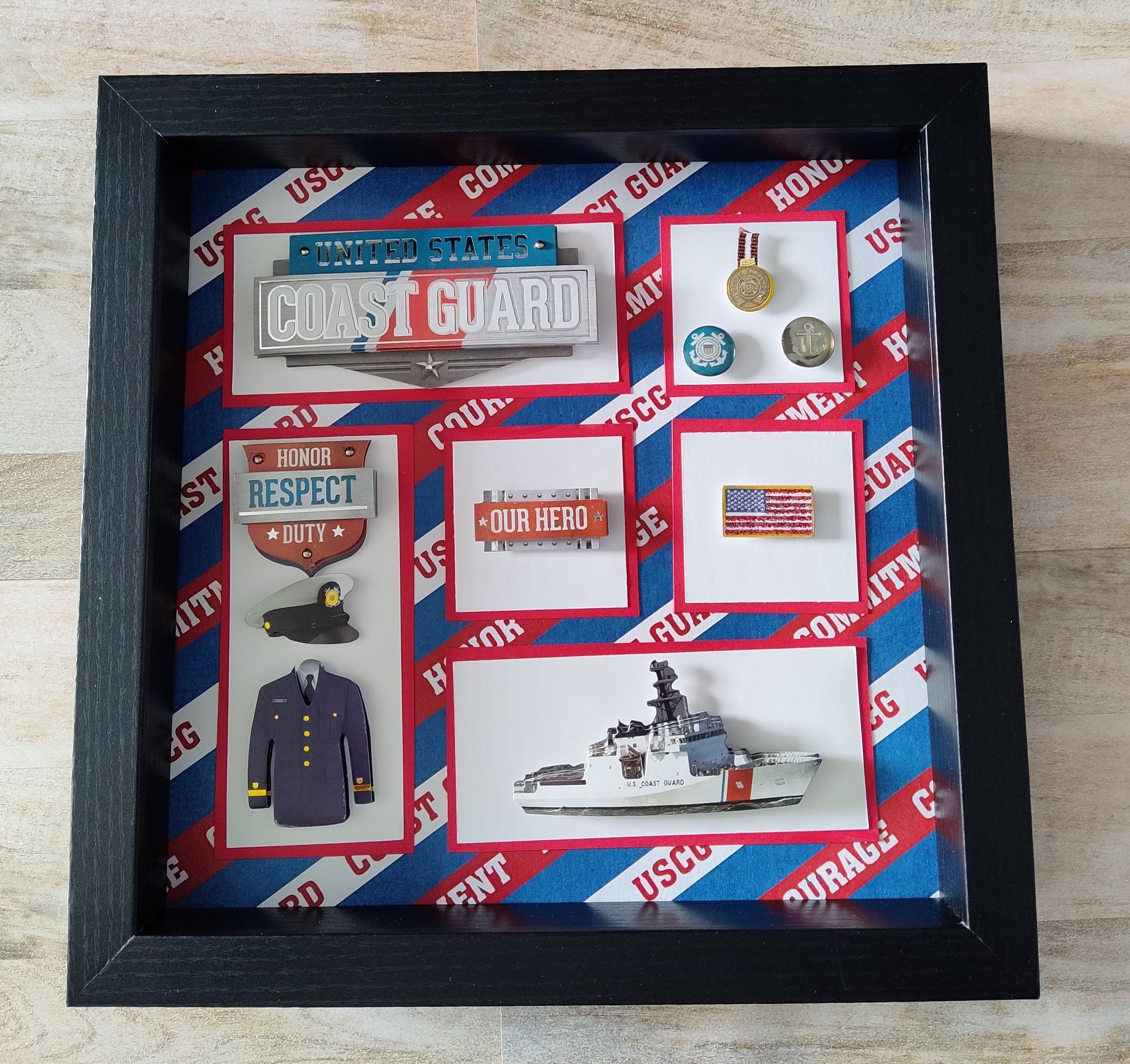 Coast Guard Shadow Box Etsy