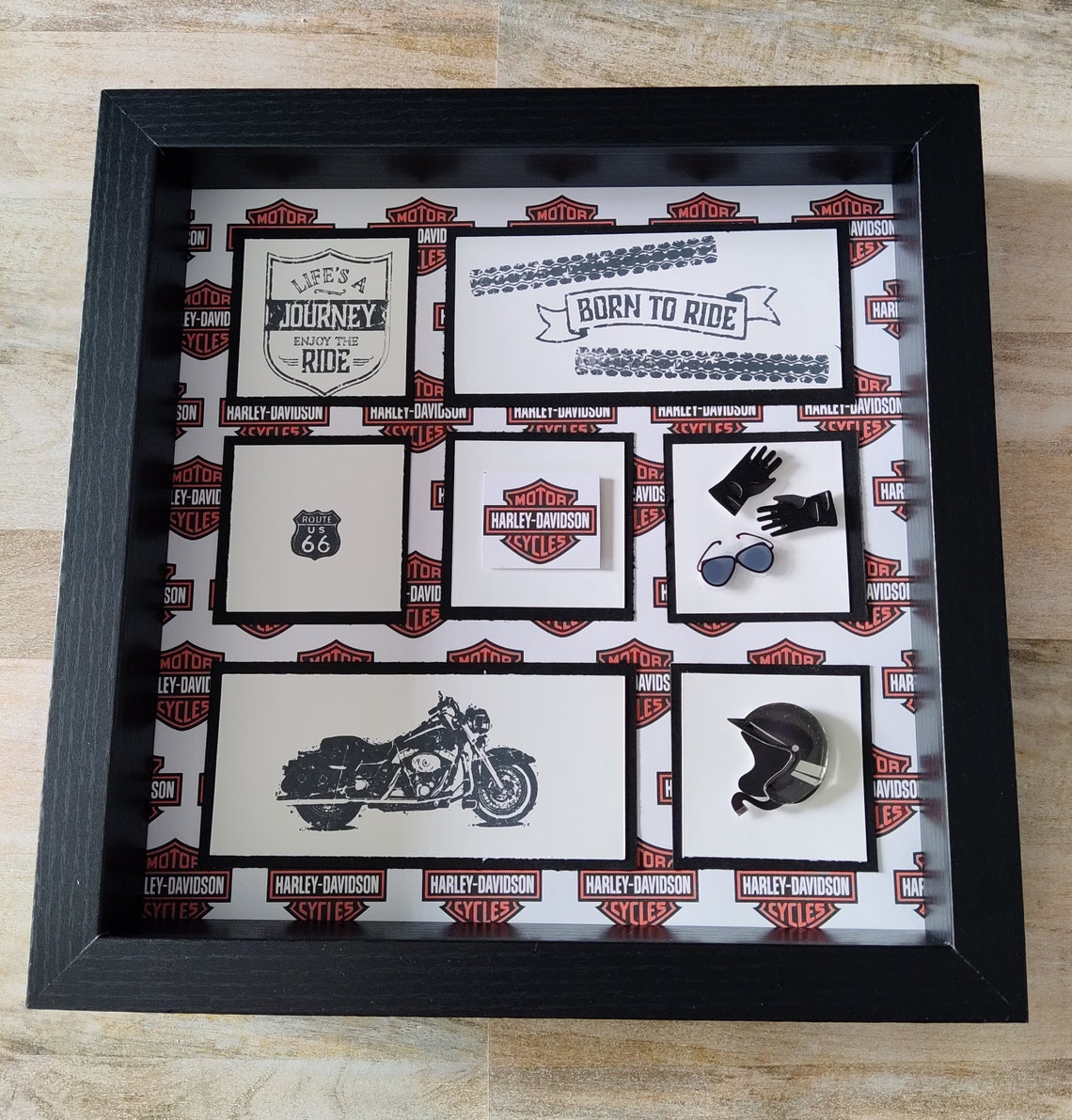 Harley-davidson Shadow Box | Etsy