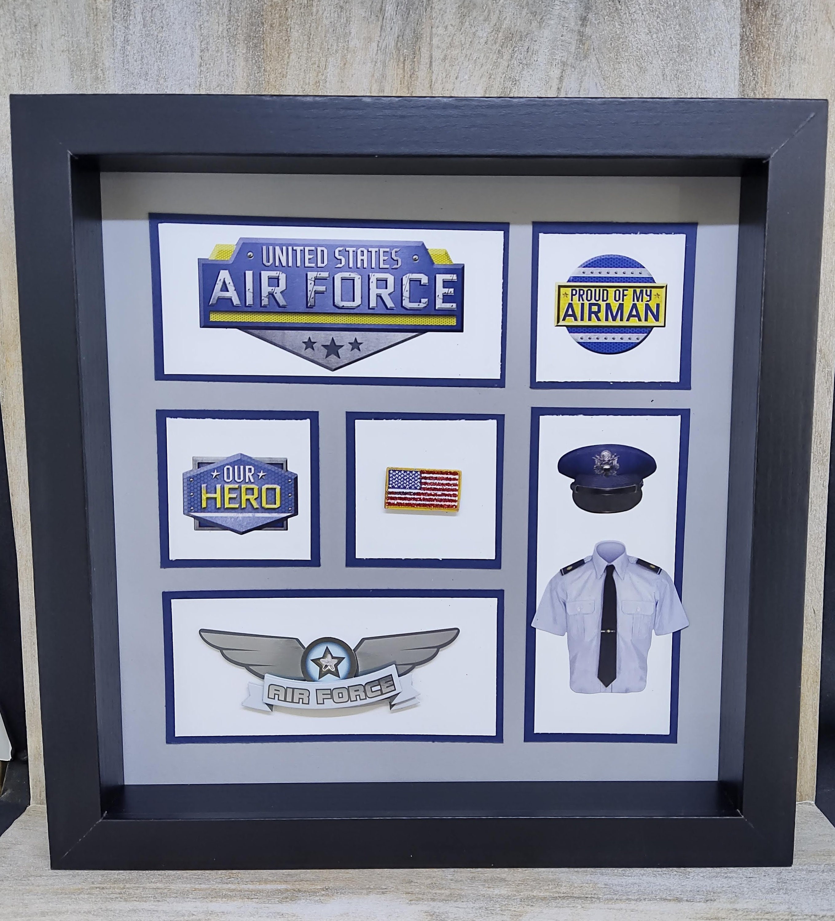 U. S. Air Force Shadow Box Etsy
