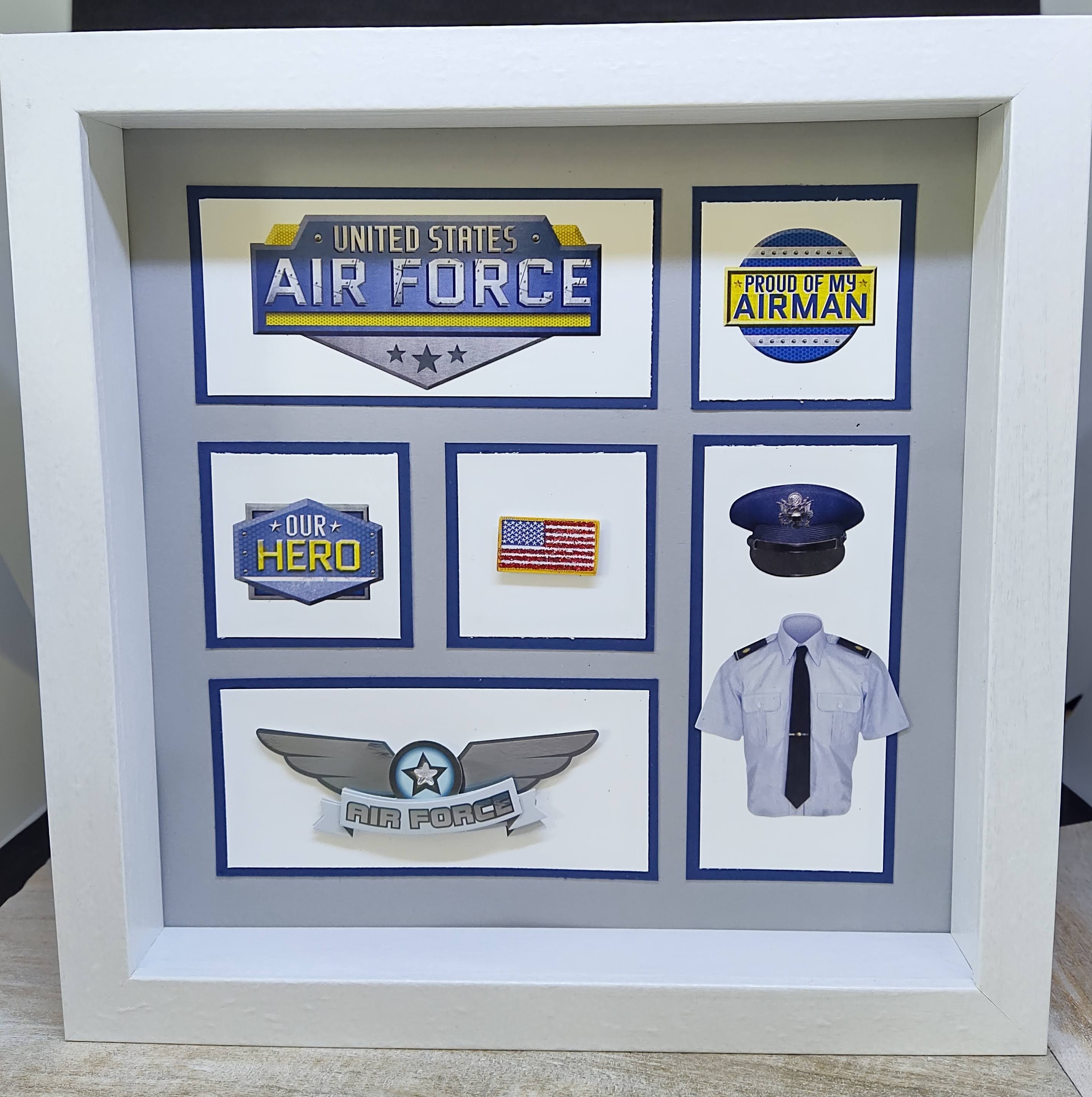 U. S. Air Force Shadow Box Etsy