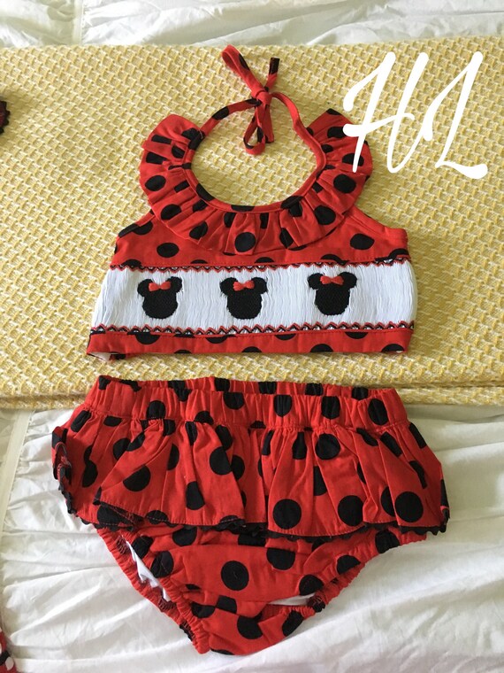smocked bathing suit baby