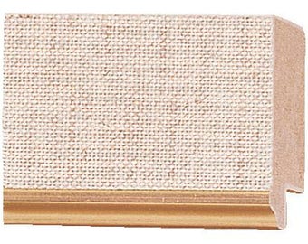 Picture Linen Liner (Wood) 16ft bundle - Linen Liner Wheat/Oatmeal Finish - 1.5&quot; width - 5/16&quot; rabbet depth