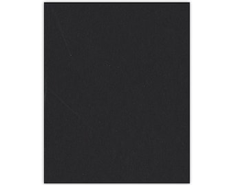 Black Uncut Photo Mat Board - Available in multiple sizes | Premium Mat Board | Bevel Cut Mat Board