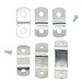 Assorted Offset Mounting Canvas Clips for Picture Framing - #6 X 3/8' Screws Included - 1/8' 1/4' 3/8' 1/2' 3/4' 1' Multiple Quantities 