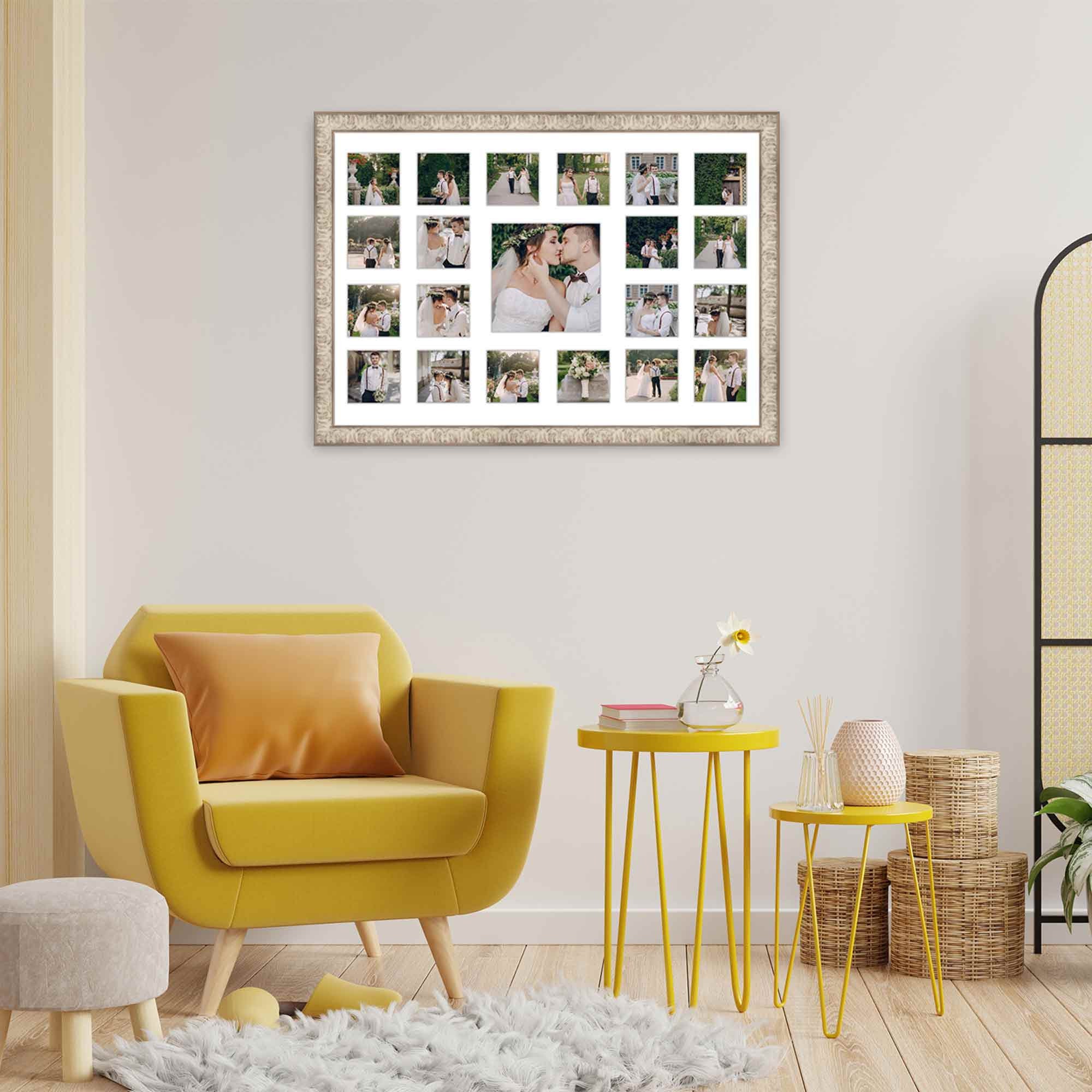 Wedding Photo Collage Frame Holds 21 Photos Wedding Etsy