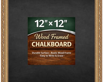 Chalkboard with Wood Frame - Erasable Surface - Museum Bronze - Kitchen Menu Board | Multiple Sizes