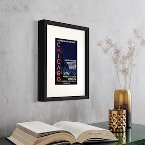 Playbilll Frame - 1 Opening With Mat - With Acrylic Front and Foam Board Backing | Theater Bill Frame - Hanging Hardware Included