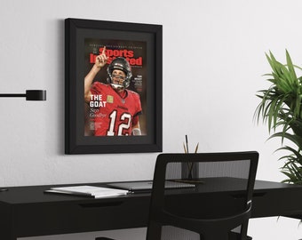 Magazine Picture Frame with Black Mat | Fit Sports Illustrated Cover Picture Frame | Magazine Frame | Periodical Frame