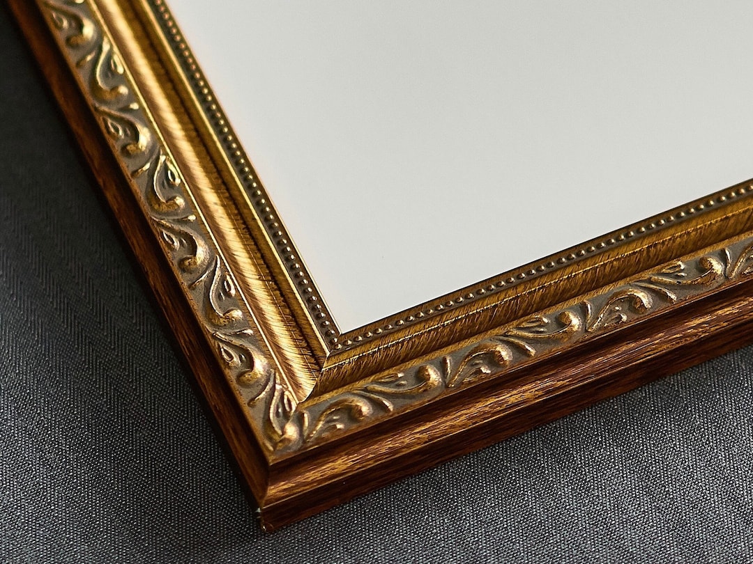 Gold Picture Frame | Traditional Ornate Antique Solid Wood | Made to Order in US | Ask for Custom Sizes and Mats - 16x20