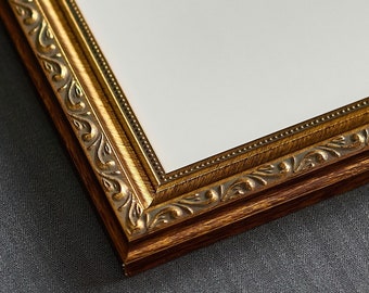 Gold Picture Frame | Traditional Ornate Antique Solid Wood | Made to Order in US | Ask for Custom Sizes and Mats