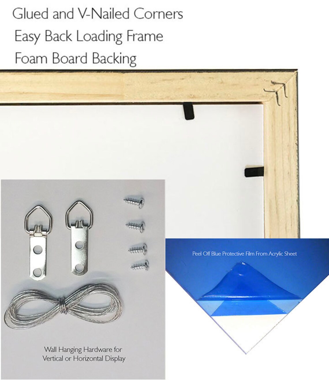 Jigsaw Puzzle Frame Kit With Frame and Puzzle Glue Sheets Etsy